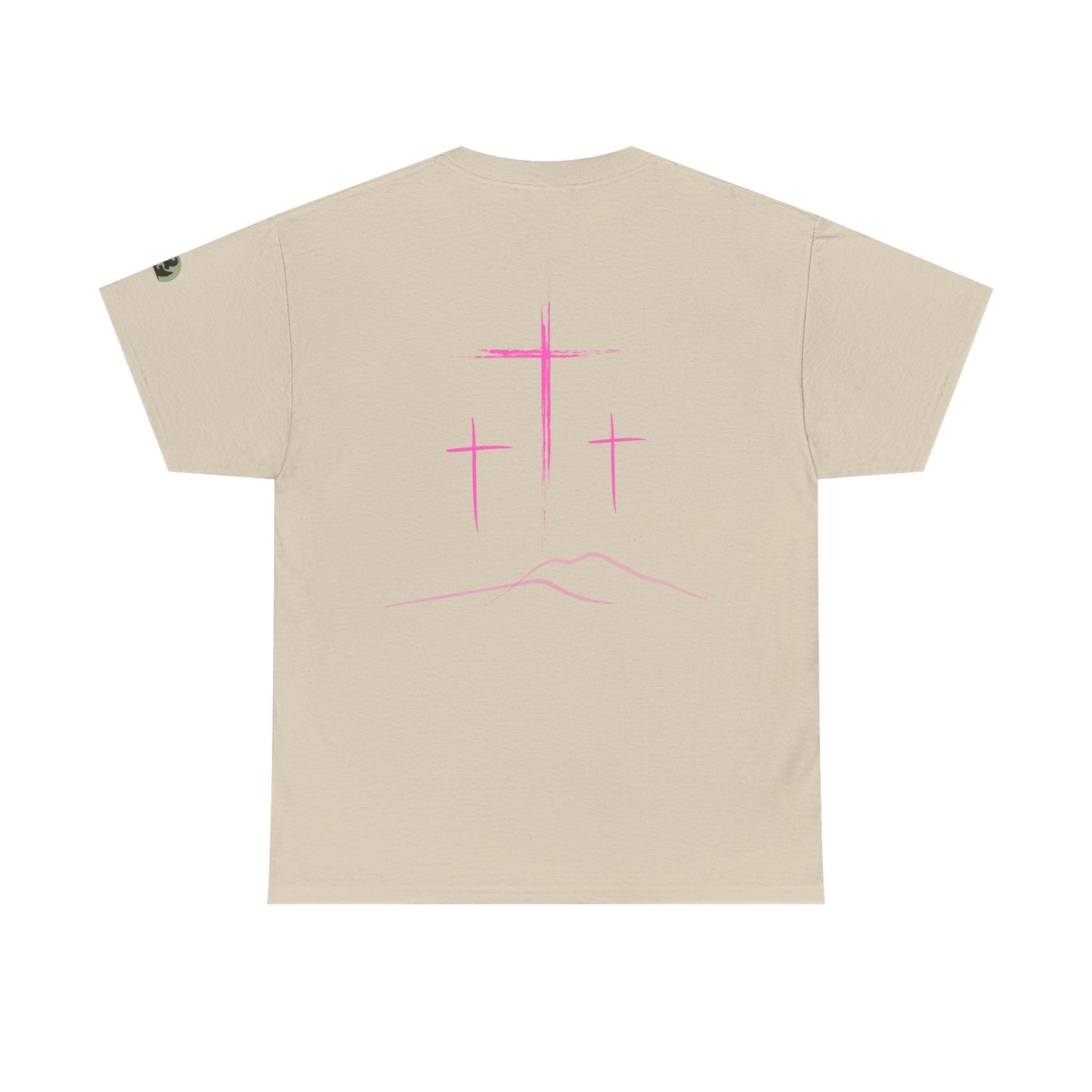 Premium Tee | with 3 Pink Crosses on the back