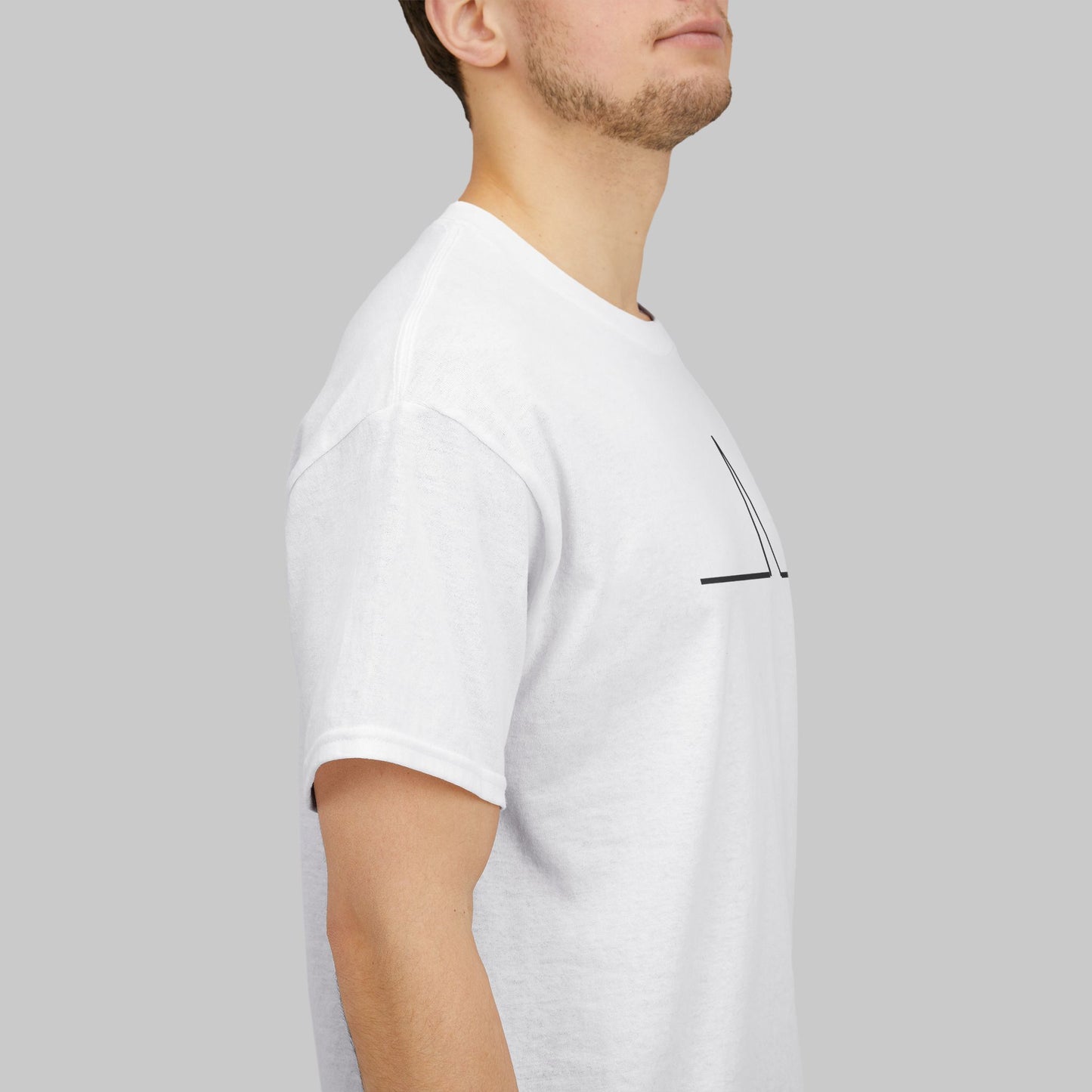 ✝️ Heartbeat Cross Tee — Faith-Inspired Minimalist T-Shirt