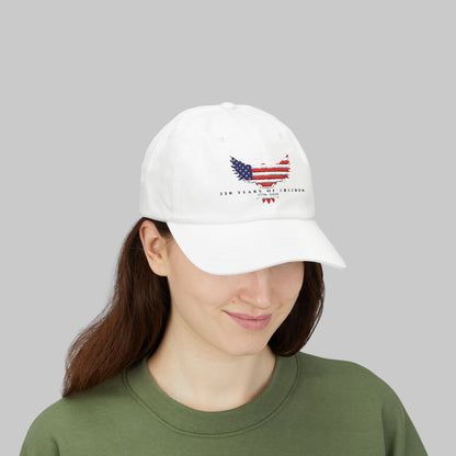✝️ 250 Years of Freedom Dad Cap — Subtle Patriotic USA Flag Hat