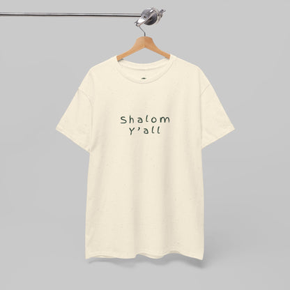 ✝️ Shalom Y’all T-Shirt – Vintage Script Faith Tee