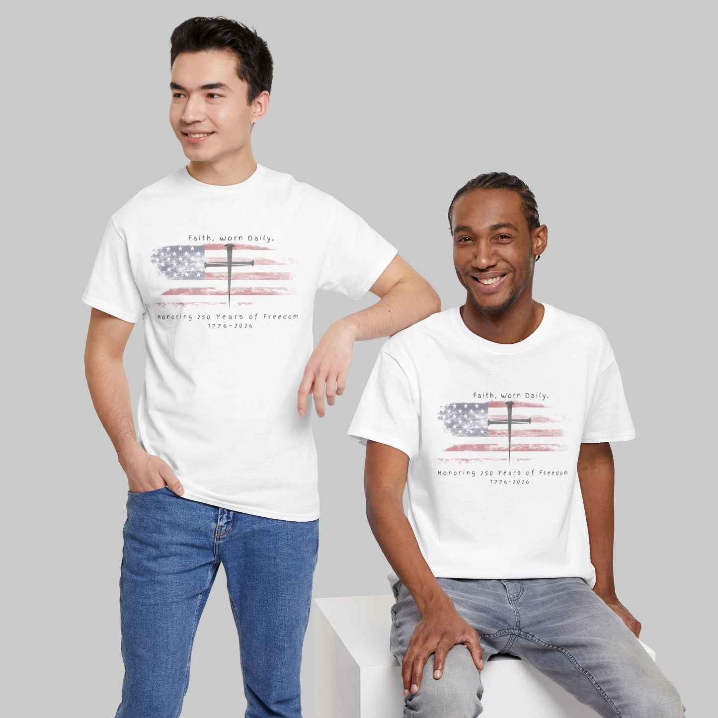 ✝️ Faith & Freedom — America 250 Commemorative Tee