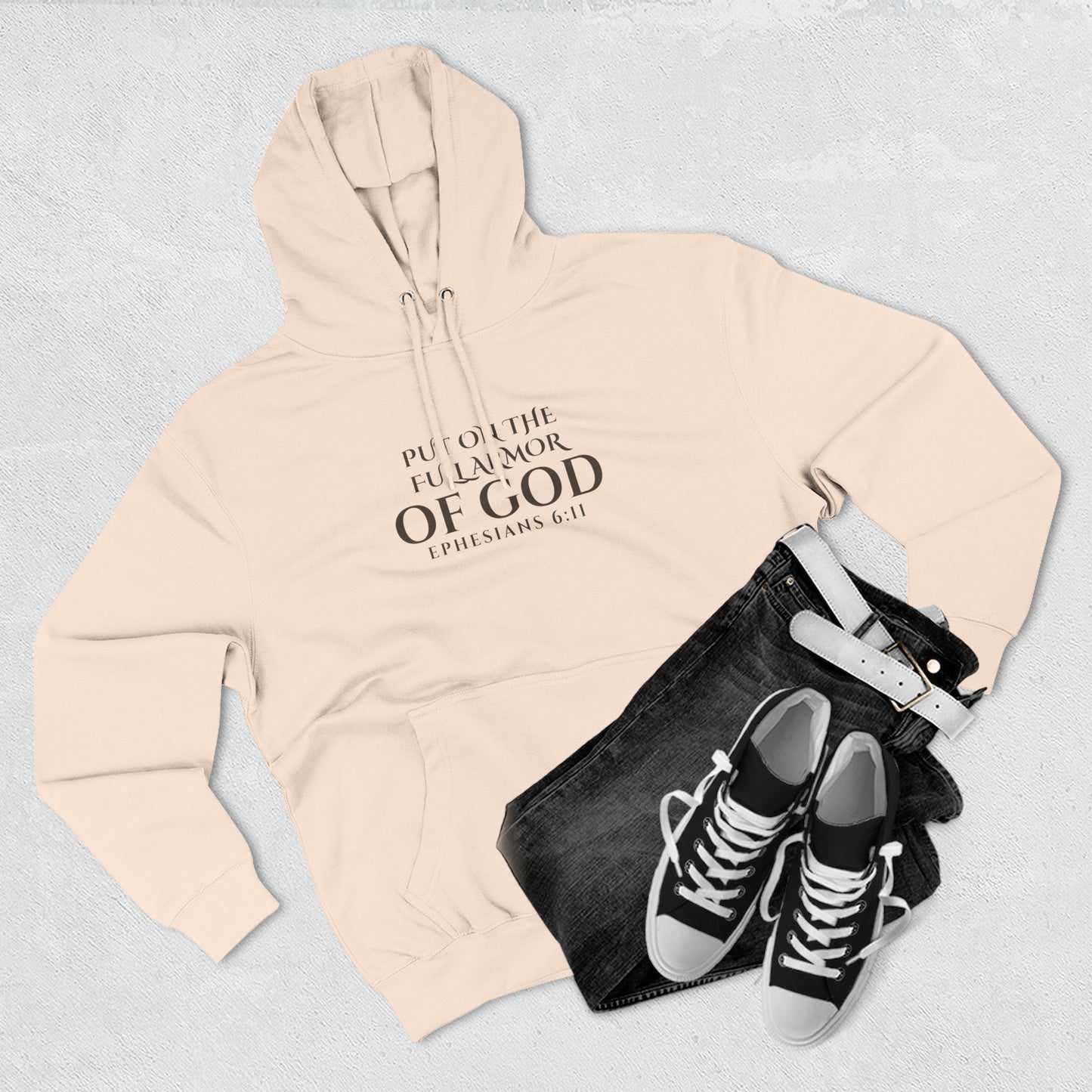✝️ Full Armor of God Hoodie — Ephesians 6:11 Christian Faith Pullover