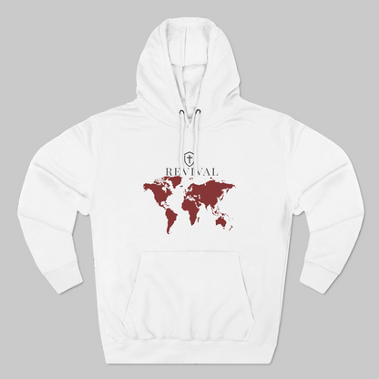 ✝️ Revival World Map Hoodie — Christian Faith Graphic Pullover