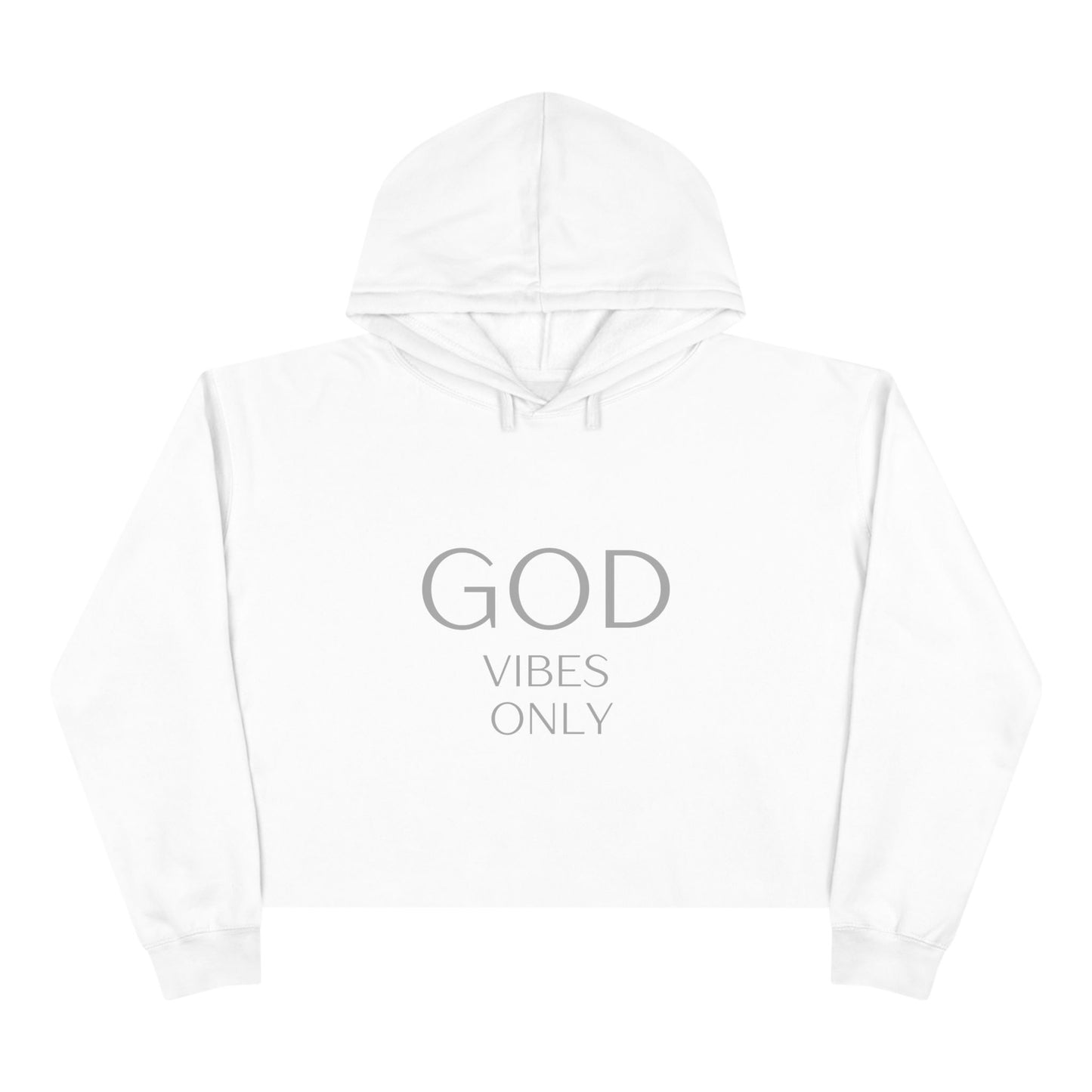 Sudadera corta God Vibes Only - Moda inspiradora para la energía positiva