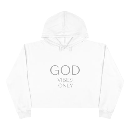 Sudadera corta God Vibes Only - Moda inspiradora para la energía positiva