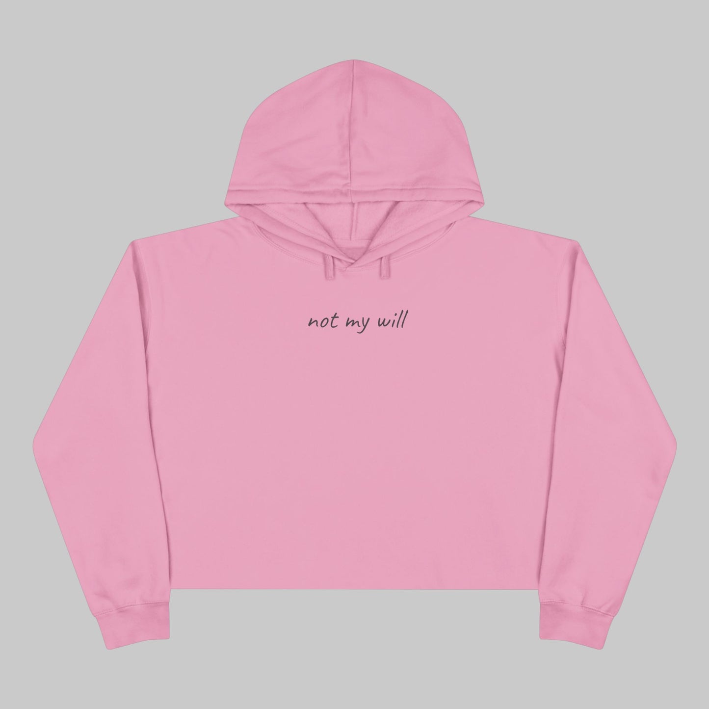 ✝️ Not My Will Cropped Hoodie