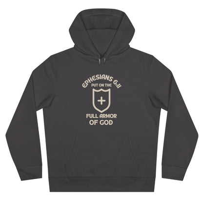 Sudadera con capucha Efesios 6:11 - Sudadera premium Armadura de Dios