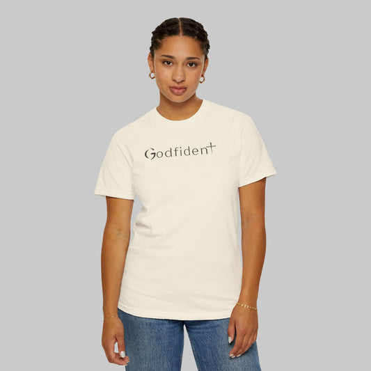 ✝️ Godfident T-Shirt — Minimal Christian Faith Tee
