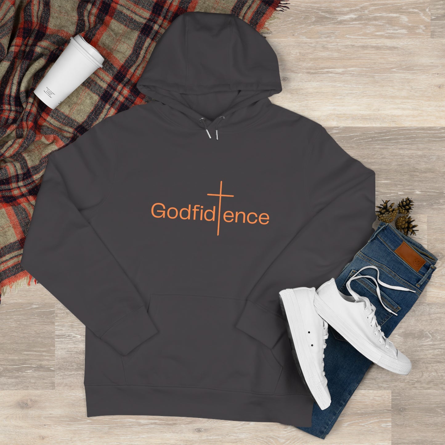 Godfidence Hoodie — Faith-Inspired 'Godfidence' Spiritual Design