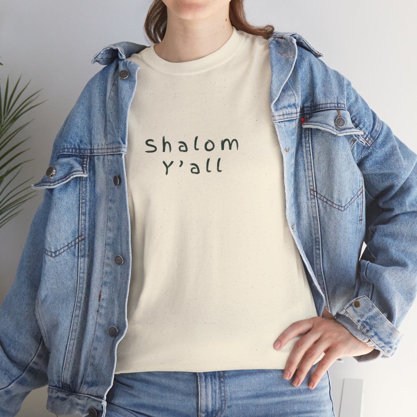 ✝️ Shalom Y’all T-Shirt – Vintage Script Faith Tee