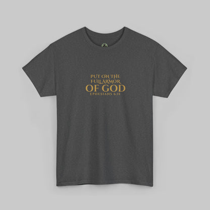 ✝️  Armor of God Christian T-Shirt — Minimal Faith Statement (Optional Personalization)