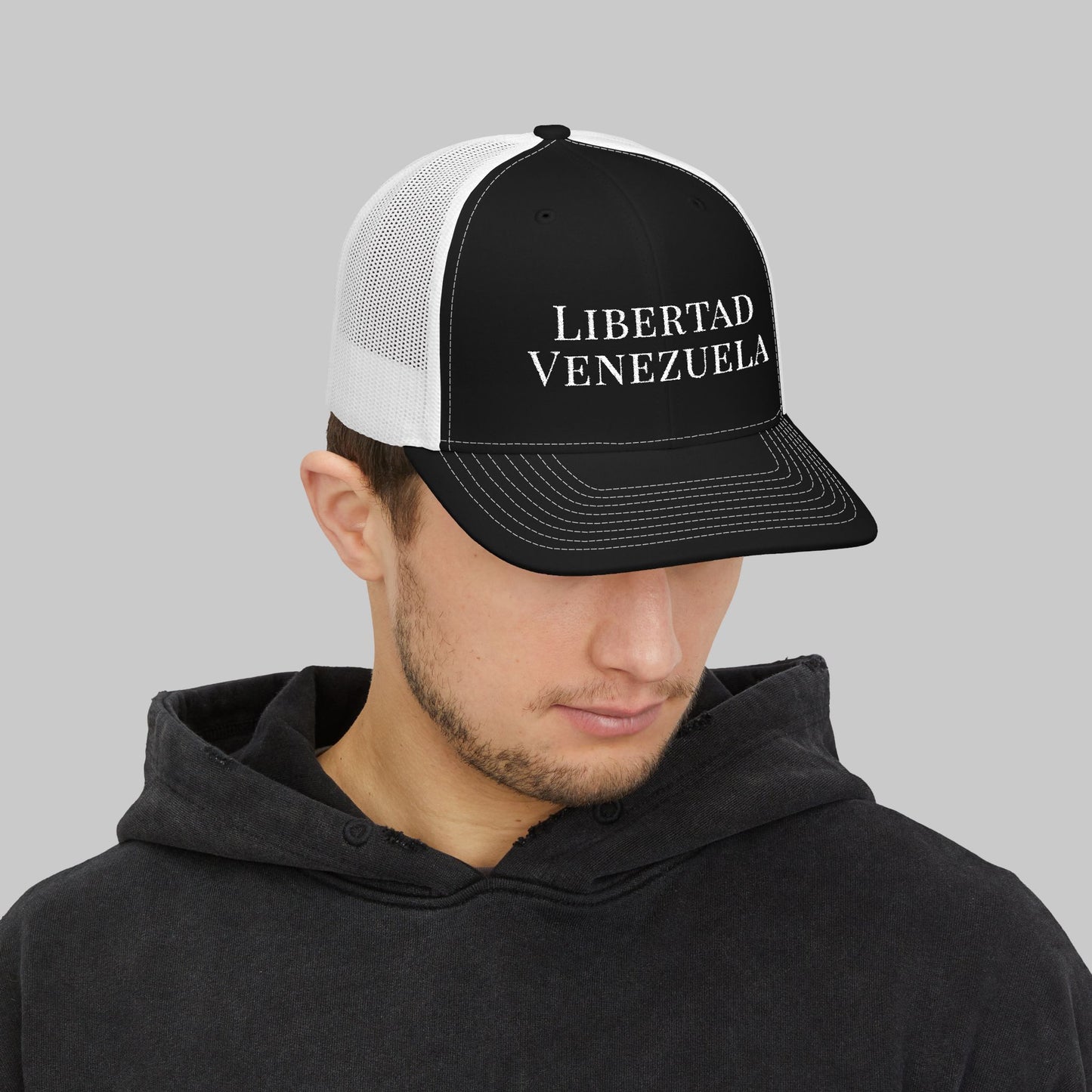 ✝️ Libertad Venezuela Trucker Cap — Structured Mesh Snapback