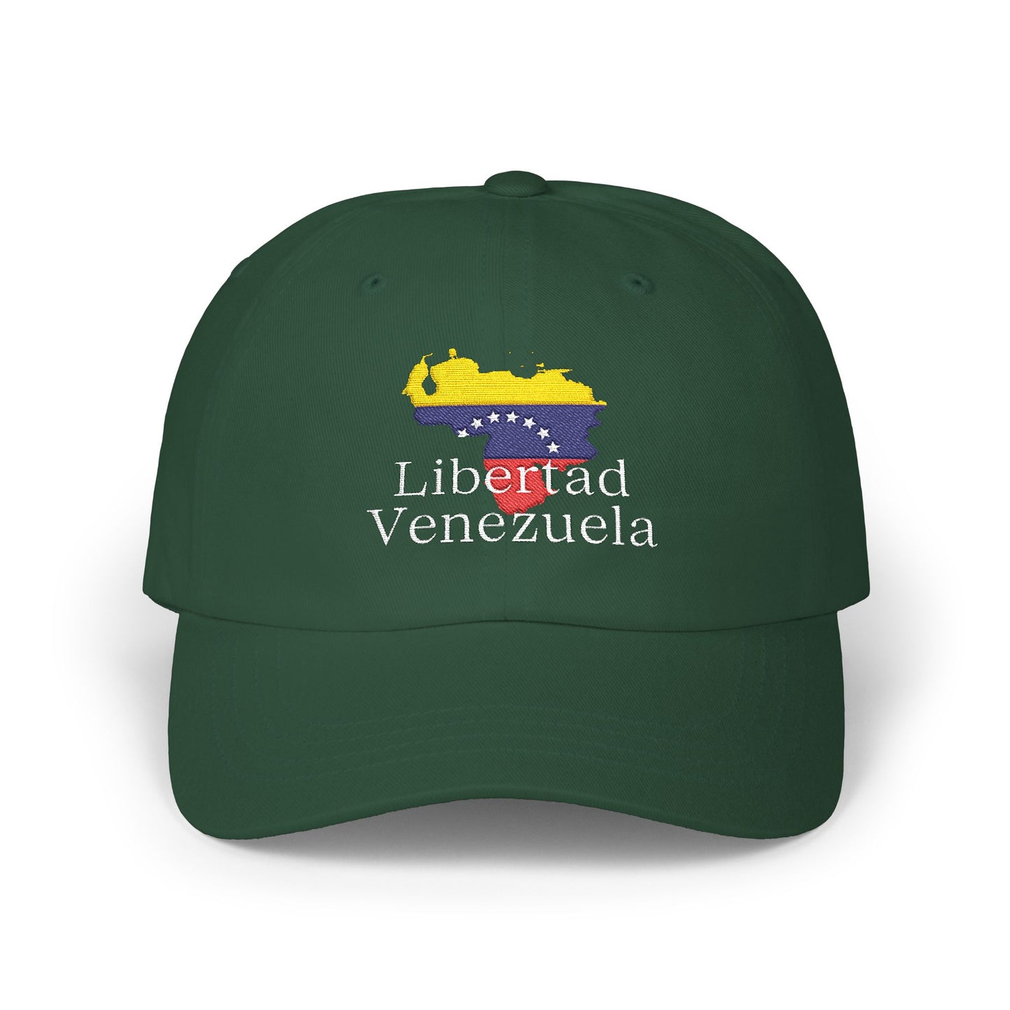 Libertad Venezuela Hat, Embroidered Map and Flag,  Freedom-Inspired Colors