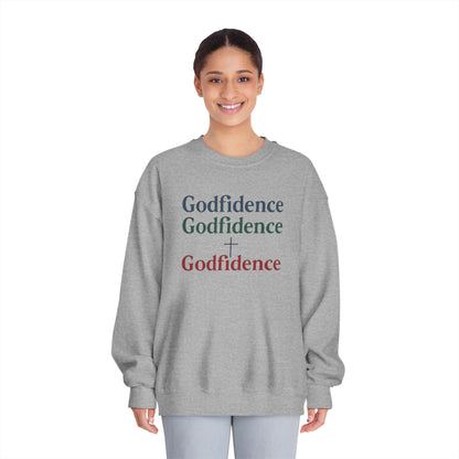 Sudadera unisex de cuello redondo Godfidence