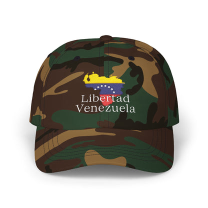 Libertad Venezuela Hat, Embroidered Map and Flag,  Freedom-Inspired Colors
