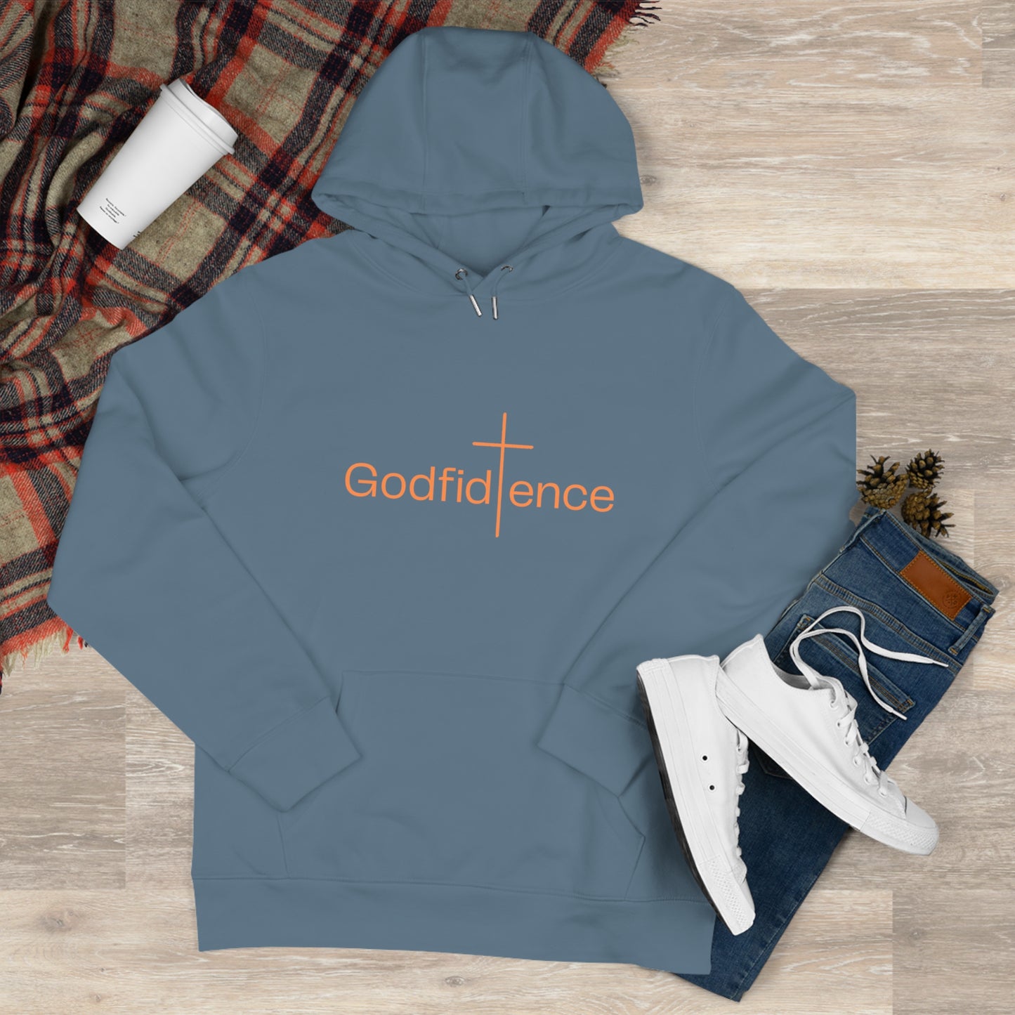 Godfidence Hoodie — Faith-Inspired 'Godfidence' Spiritual Design