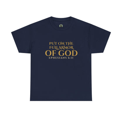 ✝️  Armor of God Christian T-Shirt — Minimal Faith Statement (Optional) Personalization