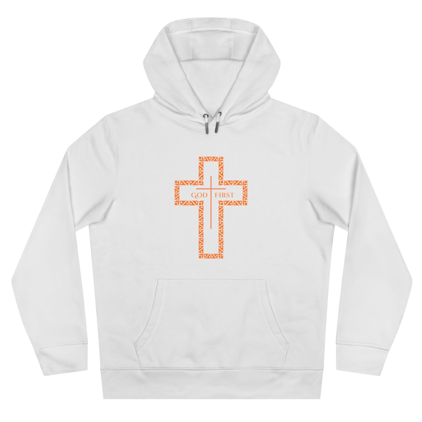 King Hooded Sweatshirt – God First Cross Design