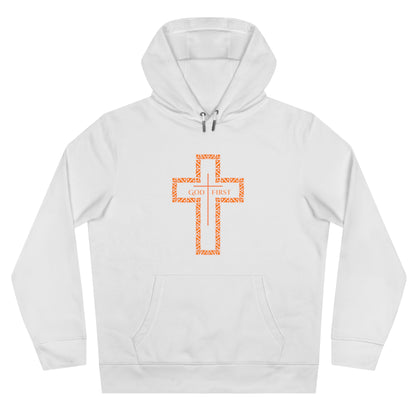 King Hooded Sweatshirt – God First Cross Design