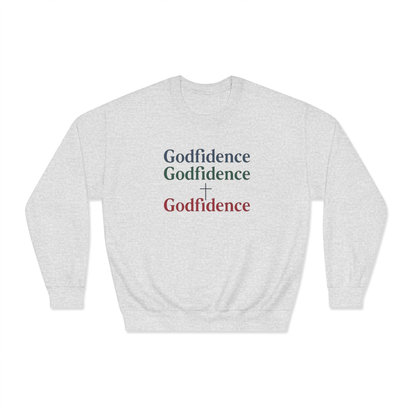 Sudadera unisex de cuello redondo Godfidence