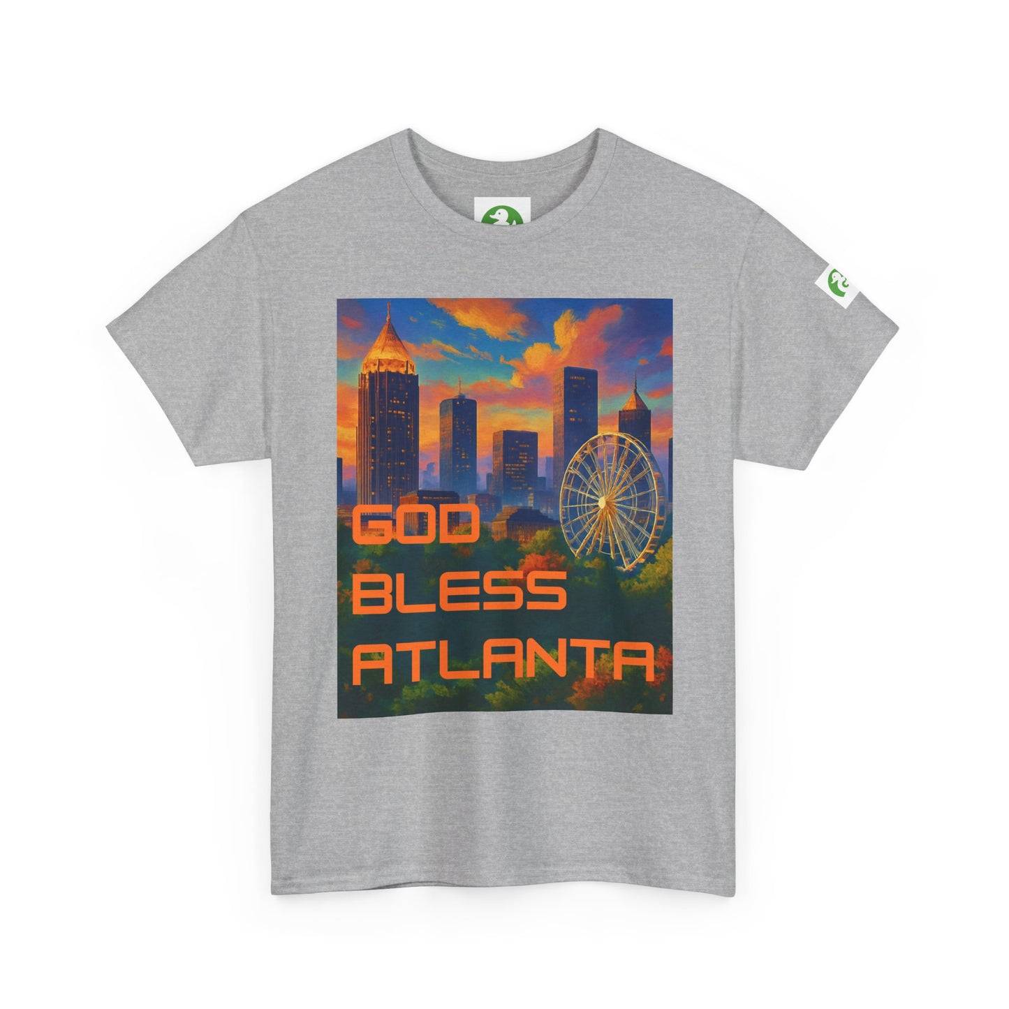 City Skyline Tee Shirt - God Bless Atlanta Design