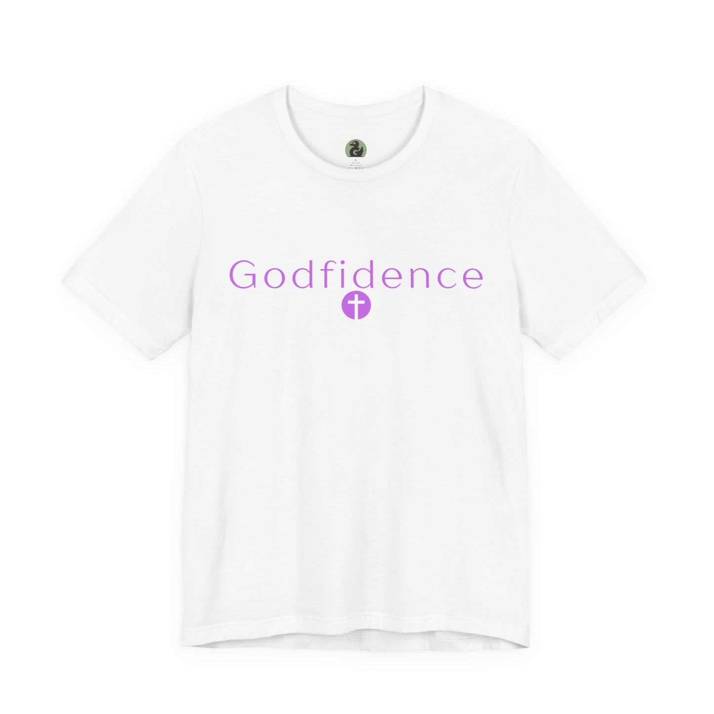 💜 Godfidence Christian Tee — 'Godfidence' Cross Faith T-Shirt | 💜 Optional Personalized Gift