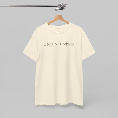 ✝️ Undisputed Minimalist Tee — Clean Faith-Inspired Graphic T-Shirt