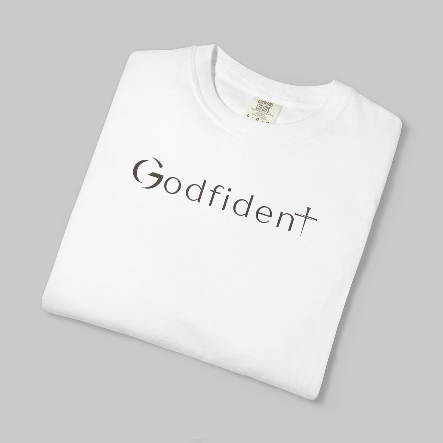 ✝️ Godfident T-Shirt — Minimal Christian Faith Tee
