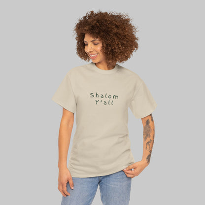 ✝️ Shalom Y’all T-Shirt – Vintage Script Faith Tee