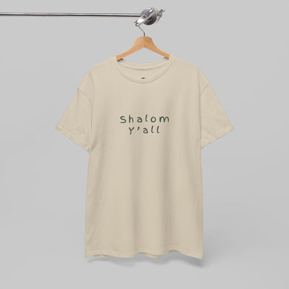 ✝️ Shalom Y’all T-Shirt – Vintage Script Faith Tee