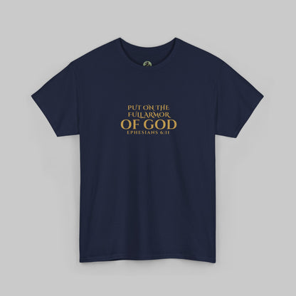 ✝️  Armor of God Christian T-Shirt — Minimal Faith Statement (Optional Personalization)