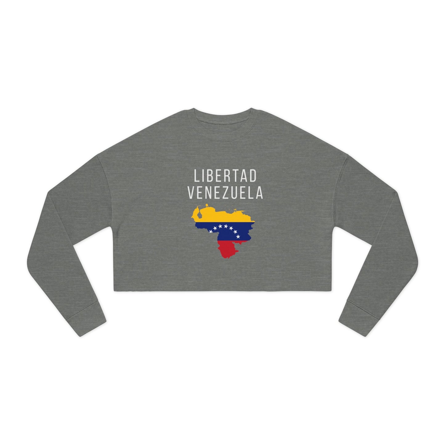 Libertad Venezuela Cropped Sweatshirt | Women’s Patriotic Long Sleeve