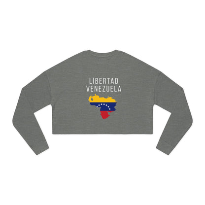 Libertad Venezuela Cropped Sweatshirt | Women’s Patriotic Long Sleeve