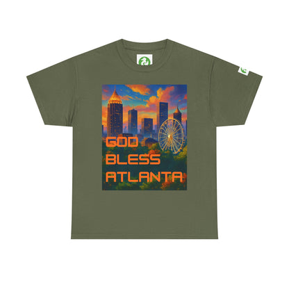 City Skyline Tee Shirt - God Bless Atlanta Design
