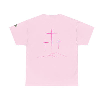 Premium Tee | with 3 Pink Crosses on the back