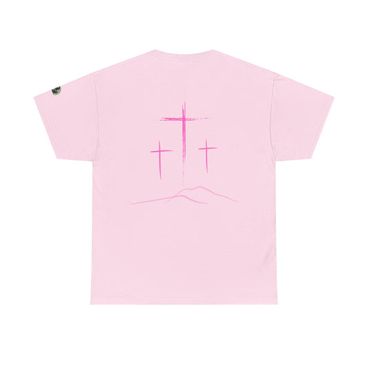 Premium Tee | with 3 Pink Crosses on the back