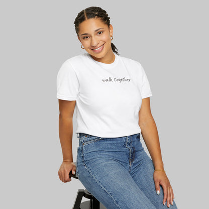 ✝️ Walk Together Tee — Minimalist Inspirational T-Shirt