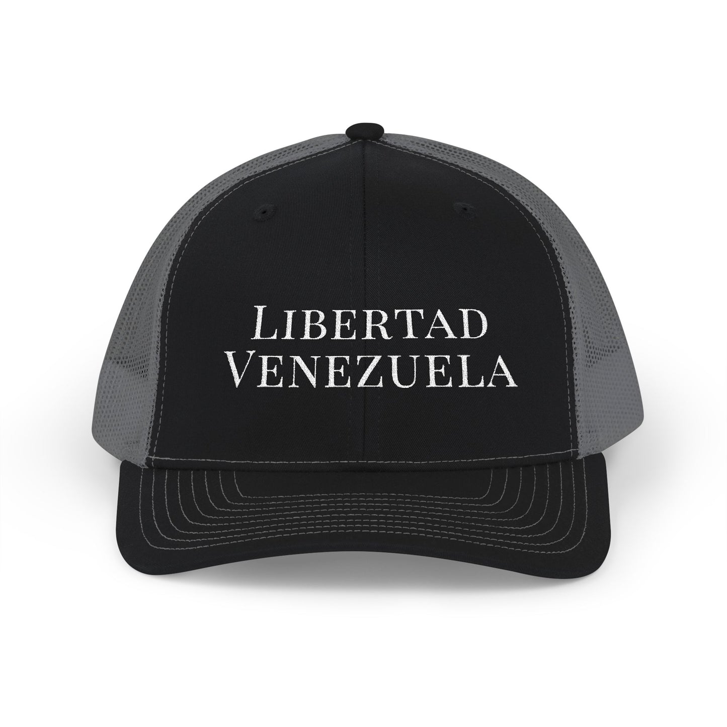 Libertad Venezuela Trucker Hat,  Embroidered Map and Flag,  Mesh Snapback