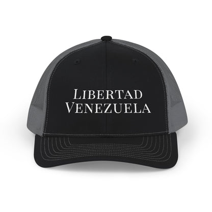 Libertad Venezuela Trucker Hat,  Embroidered Map and Flag,  Mesh Snapback