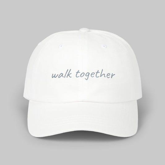 ✝️ Walk Together Dad Cap — Minimal Faith & Family Hat