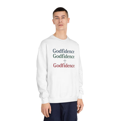 Sudadera unisex de cuello redondo Godfidence