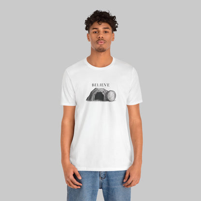 ✝️ Believer Resurrection Tee — Faith-Inspired “Believe” Graphic T-Shirt