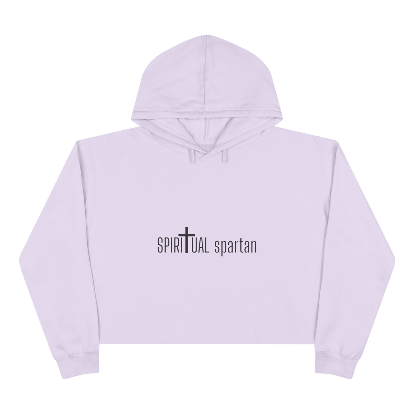 Spiritual Spartan Crop Hoodie — Bold Spiritual Design