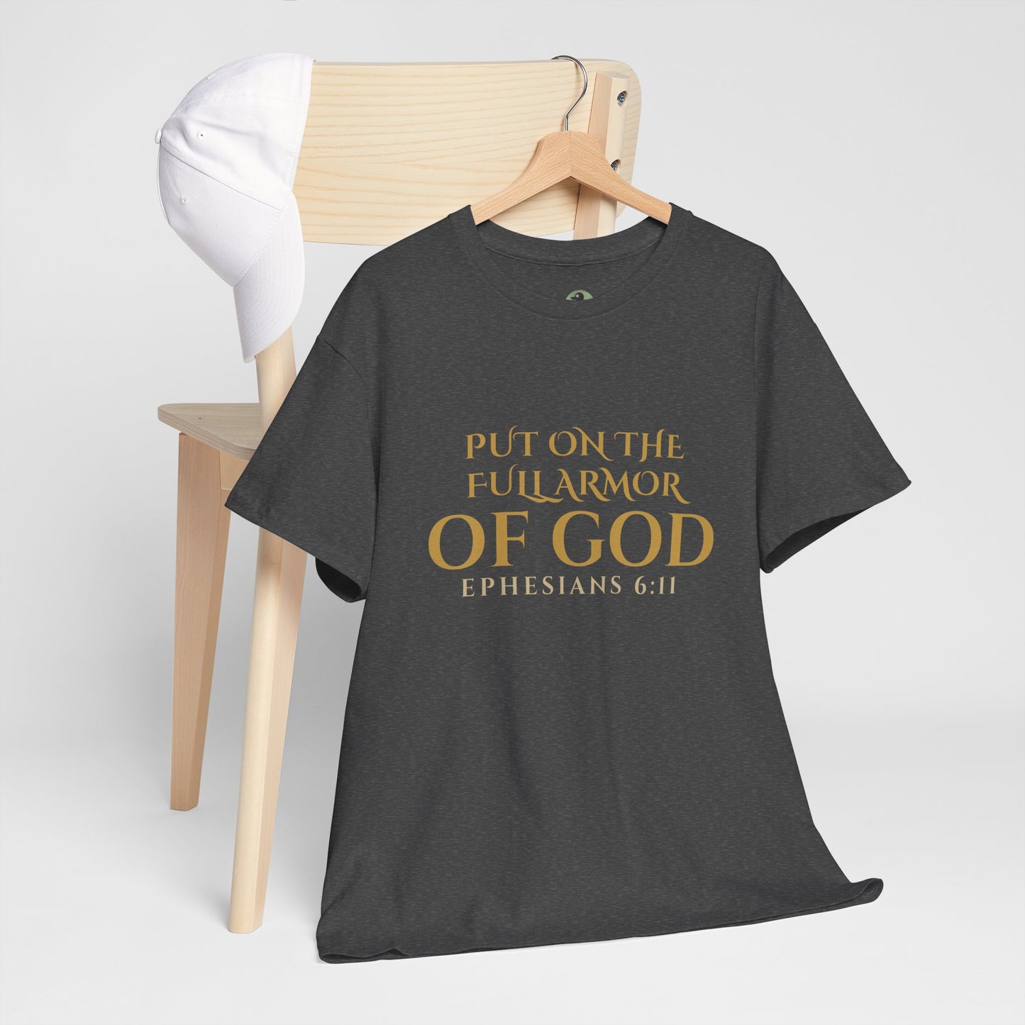✝️  Armor of God Christian T-Shirt — Minimal Faith Statement (Optional) Personalization