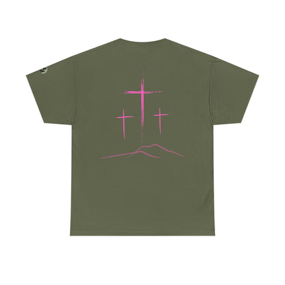 Premium Tee | with 3 Pink Crosses on the back