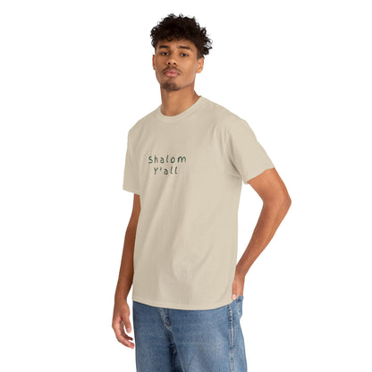 ✝️ Shalom Y’all T-Shirt – Vintage Script Faith Tee