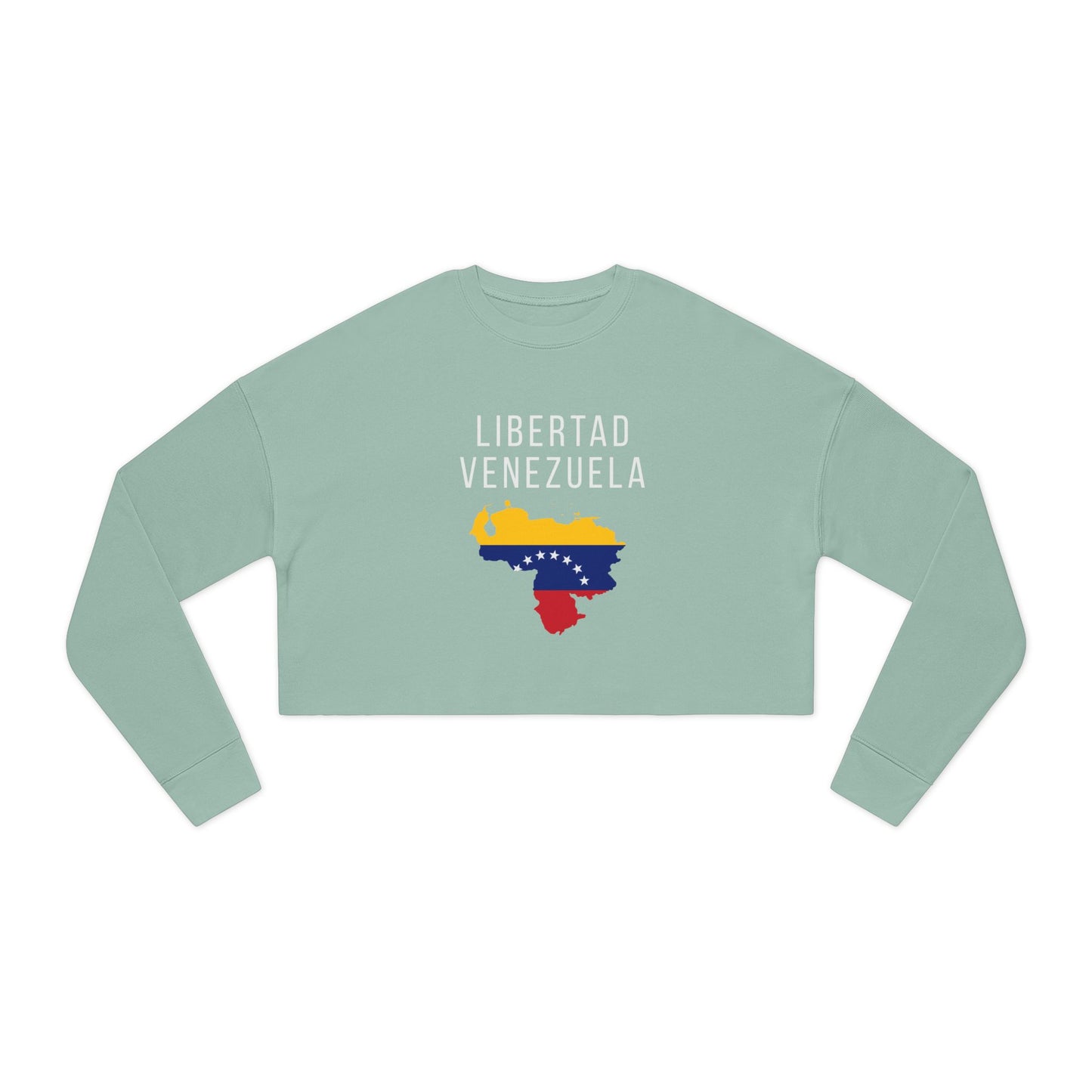 Libertad Venezuela Cropped Sweatshirt | Women’s Patriotic Long Sleeve