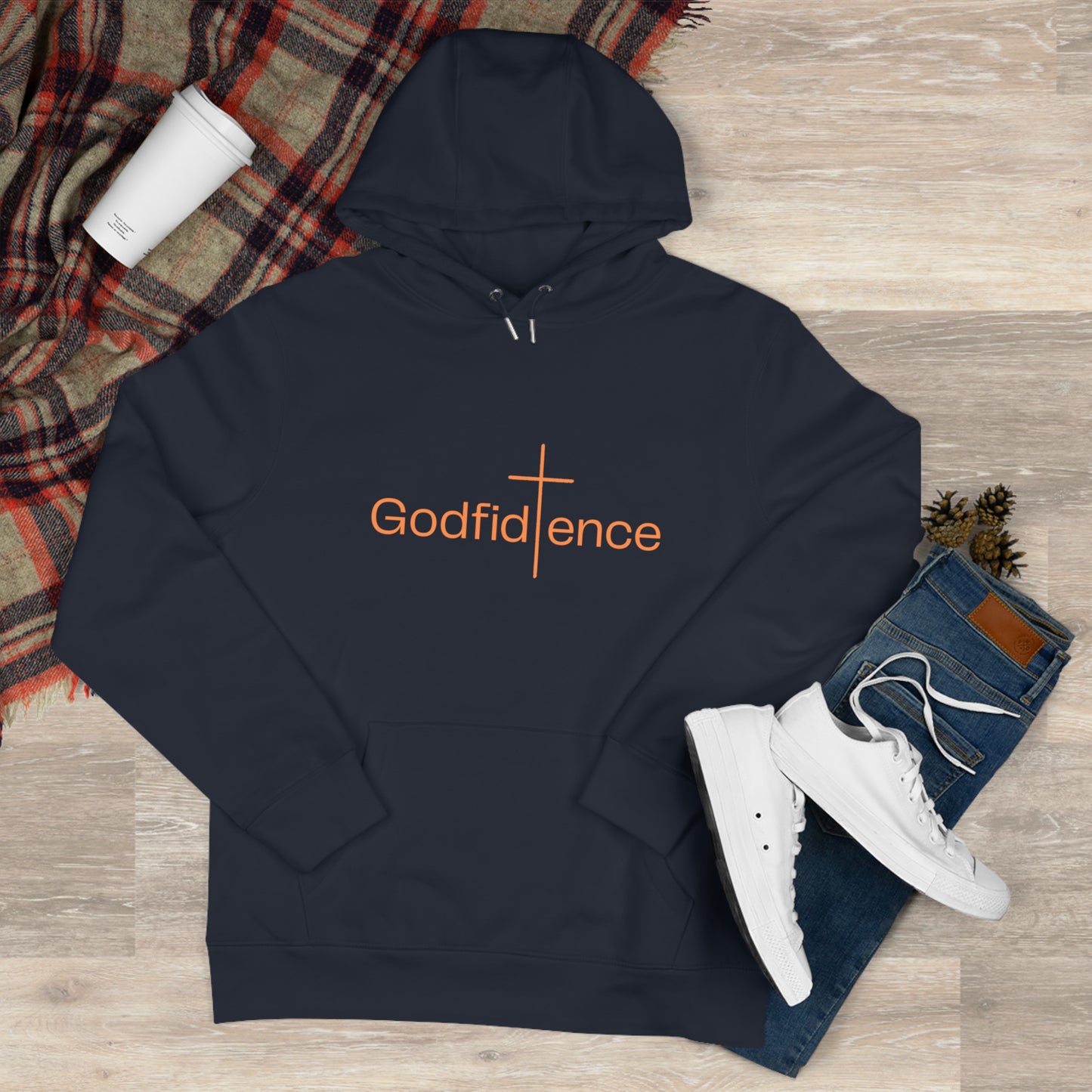 Godfidence Hoodie — Faith-Inspired 'Godfidence' Spiritual Design