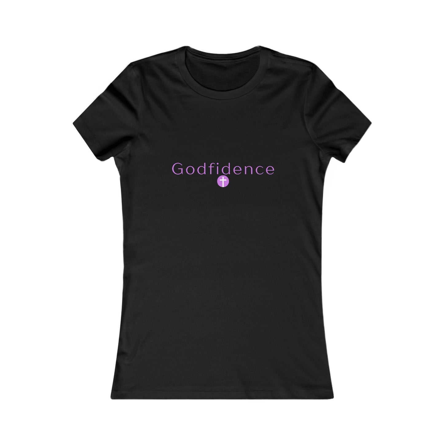 💜 Women's Godfidence Tee — Faith-Based Inspirational Graphic Tee