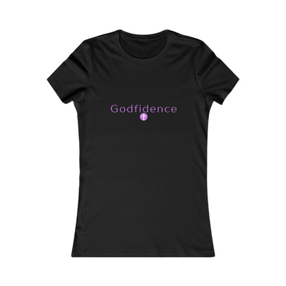 💜 Women's Godfidence Tee — Faith-Based Inspirational Graphic Tee